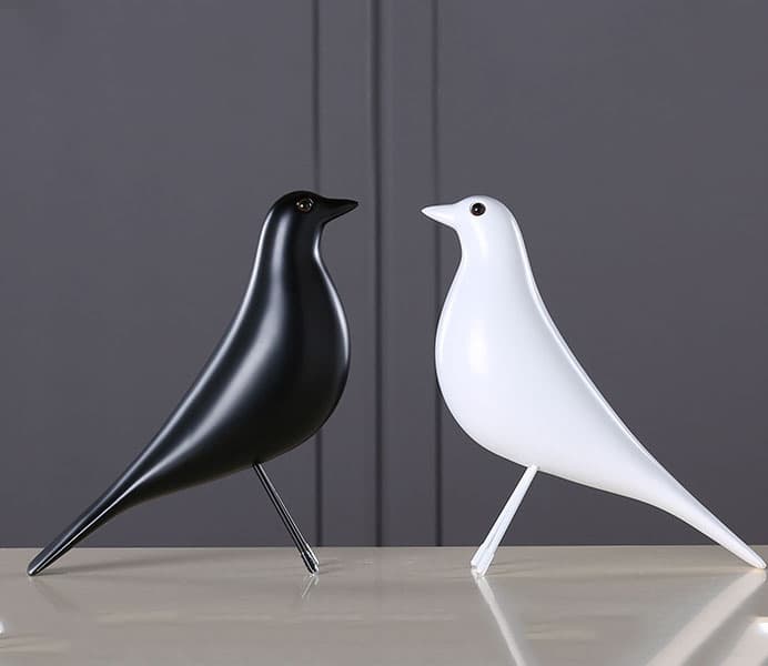 Modern Black White Bird with Europe Style